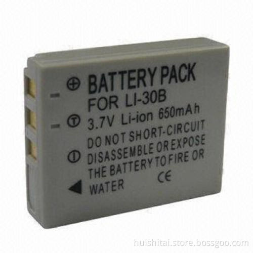 Digital Camera Battery for Olympus Li-30B, with 3.7V Voltage and 650mAh Capacity